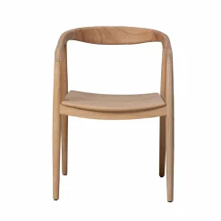 Chaise<Made in Meubles Chaise en bois de teck brut June (lot de 2)