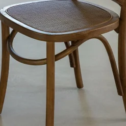 Chaise<Made in Meubles Chaise en bois d'orme et cannage Luzian (lot de 2)