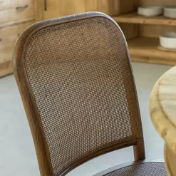 Chaise<Made in Meubles Chaise en bois d'orme et cannage Luzian (lot de 2)