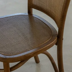 Chaise<Made in Meubles Chaise en bois d'orme et cannage Luzian (lot de 2)