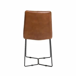 Chaise<Made in Meubles Chaise en cuir marron clair Lilou (lot de 2)