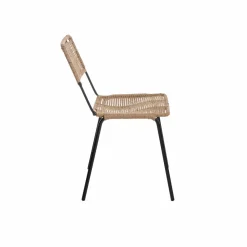 Chaise<Made in Meubles Chaise en métal et corde beige Emilia (lot de 2)