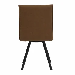 Chaise<Made in Meubles Chaise en polyester marron Nino (lot de 2)