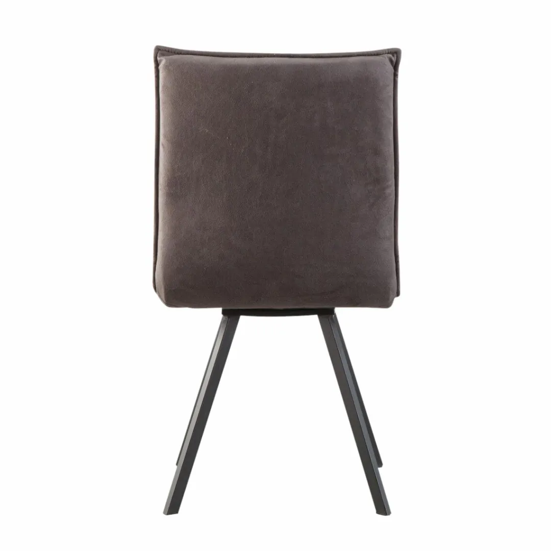 Chaise<Made in Meubles Chaise en polyester noir Nino (lot de 2)