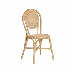 Chaise<Made in Meubles Chaise en rotin bistrot Nohan (lot de 2)