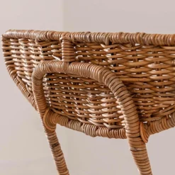 Chaise<Made in Meubles Chaise en rotin et en métal Leila (lot de 2)