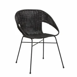 Chaise<Made in Meubles Chaise en rotin et en métal Aurélien