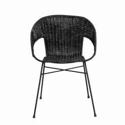 Chaise<Made in Meubles Chaise en rotin et en métal Aurélien