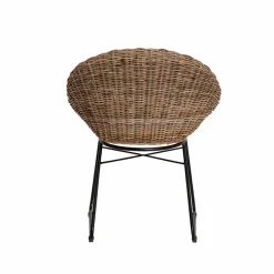 Chaise<Made in Meubles Chaise en rotin et métal Amael (lot de 2)