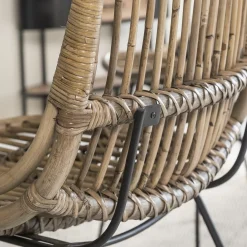 Chaise<Made in Meubles Chaise en rotin et métal Rattan (lot de 2)