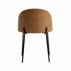 Chaise<Made in Meubles Chaise en tissu bouclette écru clair et métal Nyssa (lot de 2)