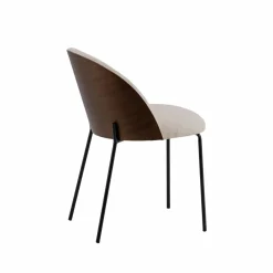 Chaise<Made in Meubles Chaise en tissu écru et métal Nyssa (lot de 2)