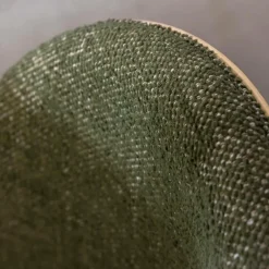 Chaise<Made in Meubles Chaise en tissu vert et bois clair Nyssa (lot de 2)