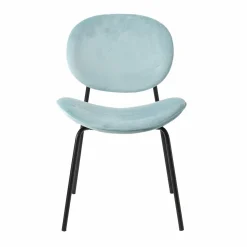 Chaise<Made in Meubles Chaise en velours bleu turquoise Sohane (lot de 2)