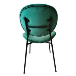 Chaise<Made in Meubles Chaise en velours vert émeraude Sohane (lot de 2)