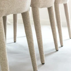 Chaise<Made in Meubles Chaise intégralement en tissu écru Doris (lot de 2)