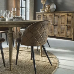 Chaise<Made in Meubles Chaise marron chocolat Jasmine (lot de 2)