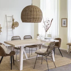 Chaise<Made in Meubles Chaise marron chocolat Jasmine (lot de 2)