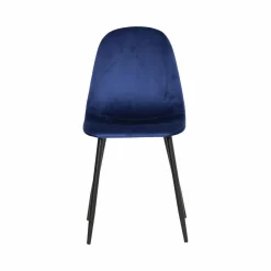 Chaise<Made in Meubles Chaise scandinave en velours bleu roi Copenhague (lot de 2)