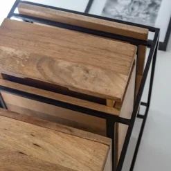 Chiffonnier<Made in Meubles Chiffonnier en bois de manguier et métal Haïcé