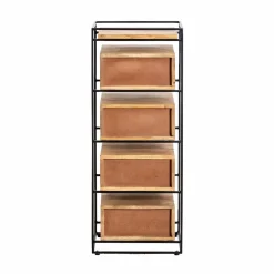 Chiffonnier<Made in Meubles Chiffonnier en bois de manguier et métal Haïcé