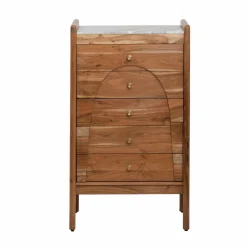 Chiffonnier<Made in Meubles Chiffonnier en marbre et bois d'acacia Calix