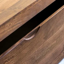 Banc|Meuble De Rangement<Made in Meubles Coffre banc en bois de manguier foncé Babeth