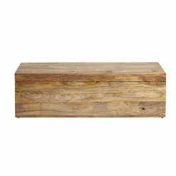 Banc|Meuble De Rangement<Made in Meubles Coffre banc en bois de manguier clair Babeth