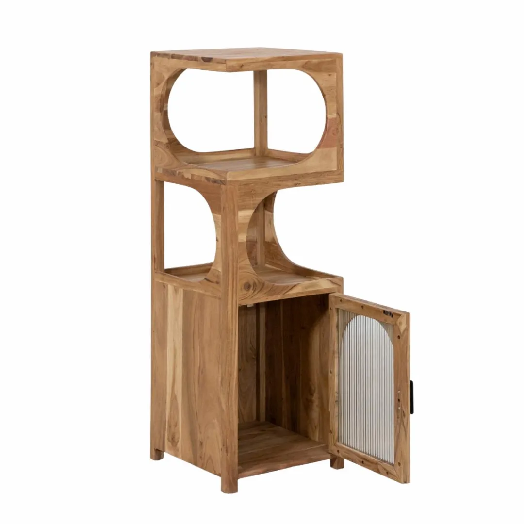 Colonne<Made in Meubles Colonne 1 étagère en bois d'acacia Emyr