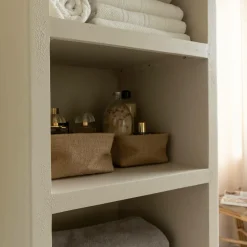 Colonne|Armoire<Made in Meubles Colonne de salle de bain en bois effet béton et bois d'acacia Dalva