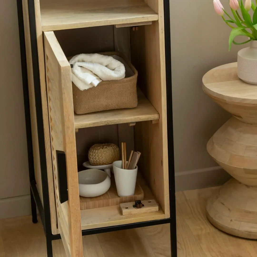 Colonne<Made in Meubles Colonne en bois de manguier Coralie