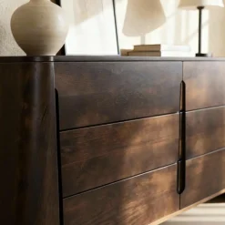 Commode|Meuble De Rangement<Made in Meubles Commode en bois de manguier foncé Liriel