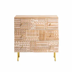 Commode<Made in Meubles Commode en bois de manguier sculpté Léopold