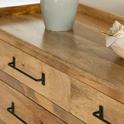 Commode<Made in Meubles Commode en bois de manguier 6 tiroirs Dolly