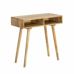 Table Console<Made in Meubles Console avec rangement en bois de manguier Maëva