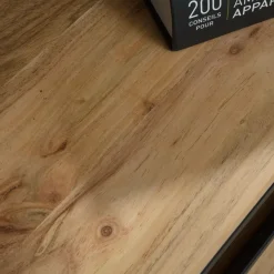 Table Console<Made in Meubles Console en bois d'acacia et métal Montréal