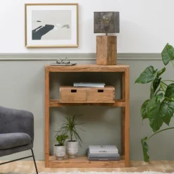 Table Console<Made in Meubles Console en bois d’acacia massif Oslo