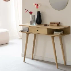 Table Console<Made in Meubles Console en bois de manguier Amara