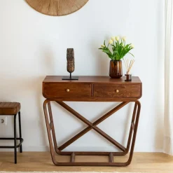 Table Console<Made in Meubles Console en bois de manguier Sam