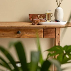 Table Console<Made in Meubles Console en bois de pin recyclé Blaise