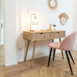 Table Console|Bureau<Made in Meubles Console en bois de sapin Natural