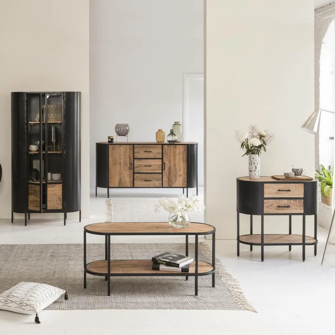 Table Console<Made in Meubles Console en métal Achille