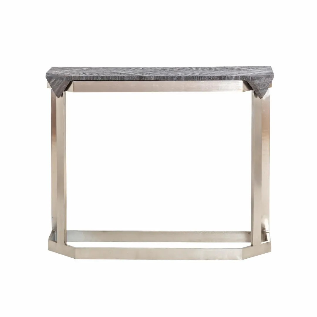 Table Console<Made in Meubles Console en métal et marbre Noé