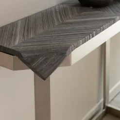 Table Console<Made in Meubles Console en métal et marbre Noé