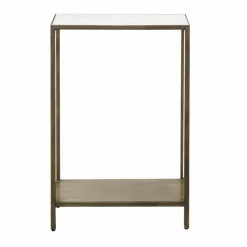 Table Console<Made in Meubles Console en métal et marbre Pomme