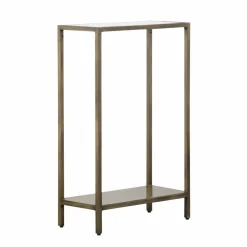 Table Console<Made in Meubles Console en métal et marbre Pomme