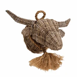 Décoration<Made in Meubles Décoration murale taureau en rotin Rattan