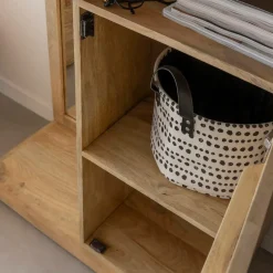 Armoire<Made in Meubles Dressing avec miroir en bois de manguier Juliet