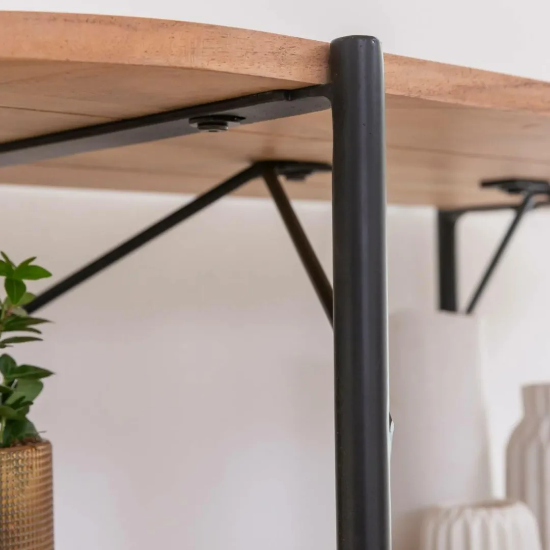 Etagère<Made in Meubles Etagère en bois d'acacia et marbre Scott