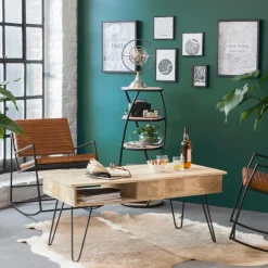 Etagère<Made in Meubles Etagère en bois de manguier Mykonos